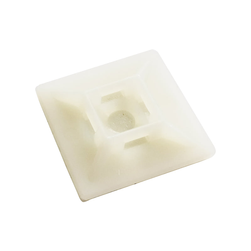 STEEL GRIP - Steel Grip 1 in. L White Cable Tie Base Mount 5 pk