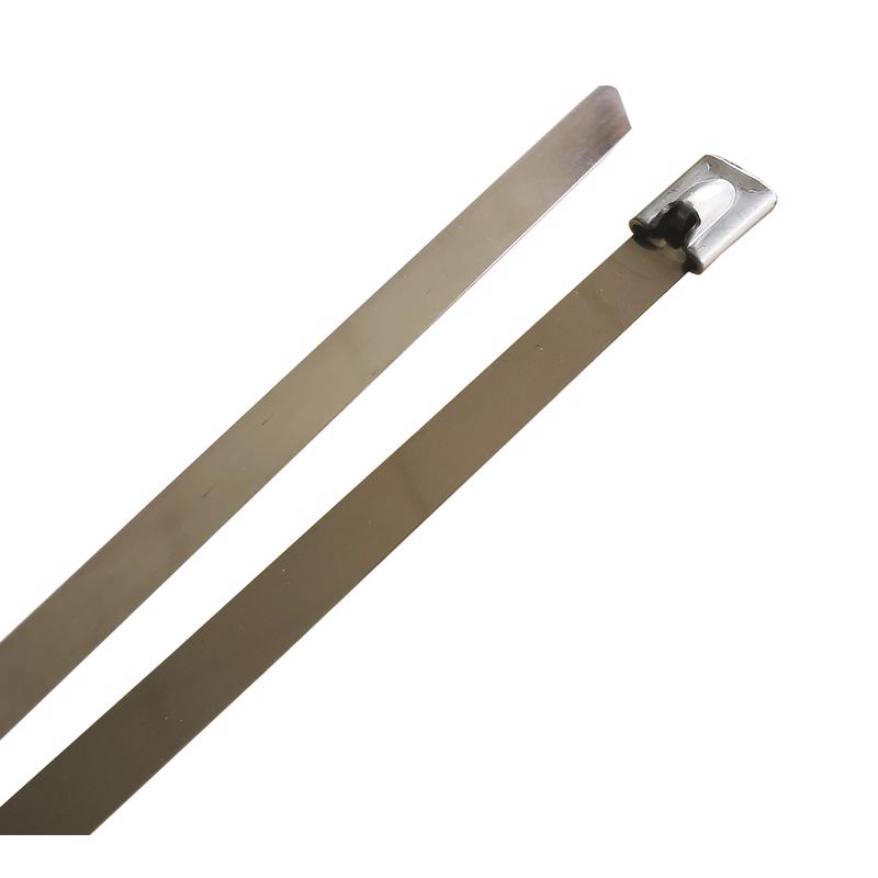 HOME PLUS - Home Plus 14 in. L Silver Ball Lock Cable Tie 5 pk