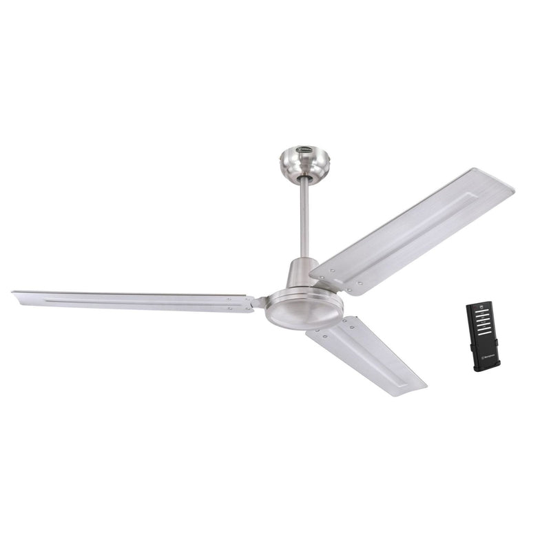 WESTINGHOUSE - Westinghouse Jax 56 in. Brushed Nickel White Indoor Ceiling Fan