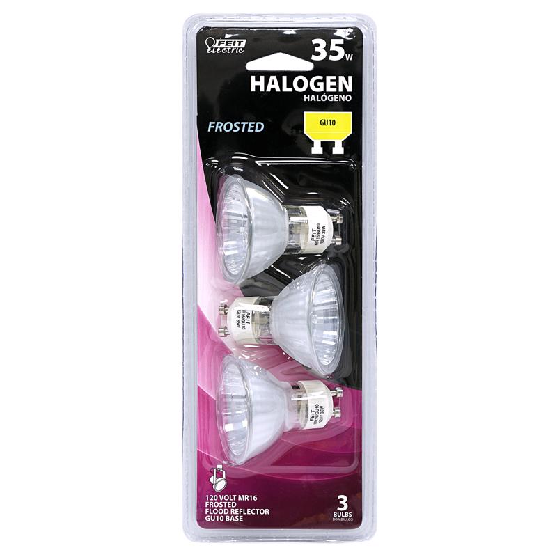 FEIT - Feit 35 W MR16 Reflector Halogen Bulb 300 lm Warm White 3 pk