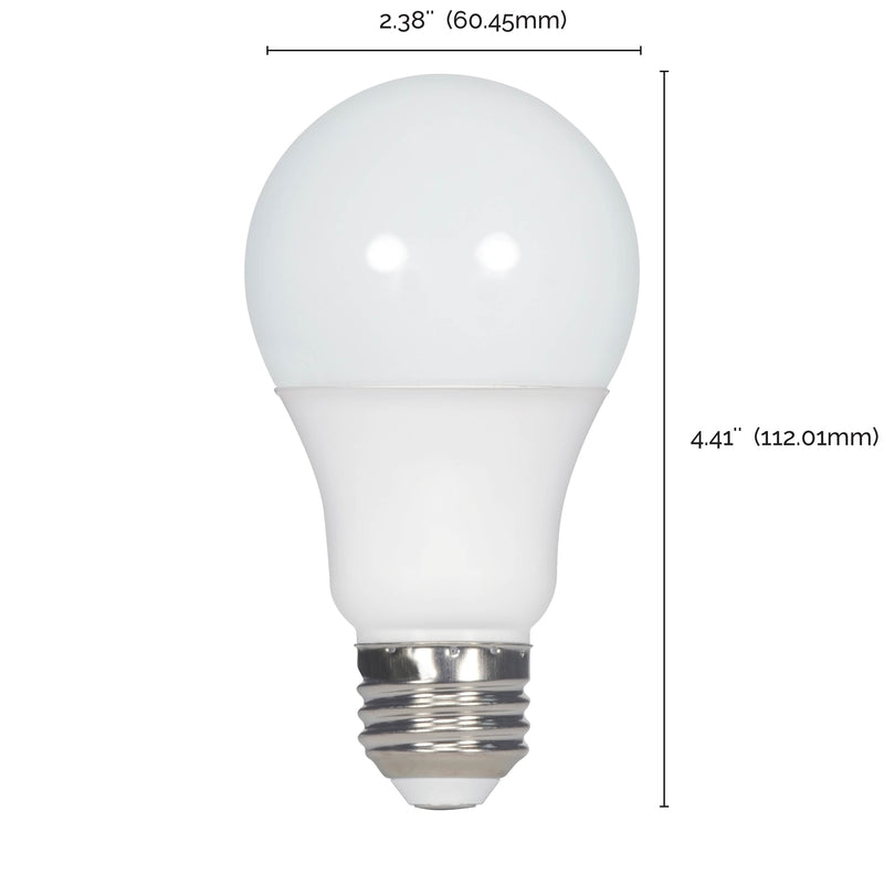 SATCO - Satco A19 E26 (Medium) LED Bulb Cool White 60 Watt Equivalence 100 pk