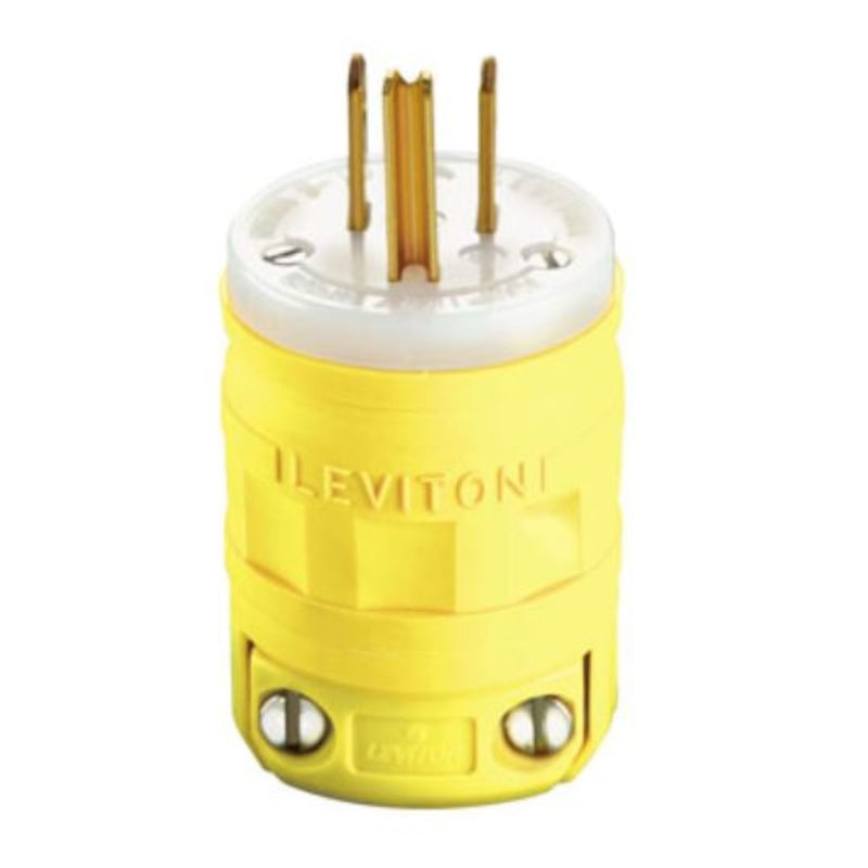 LEVITON - Leviton Industrial Thermoplastic Ground/Straight Blade Plug 5-15P 2 Pole 3 Wire