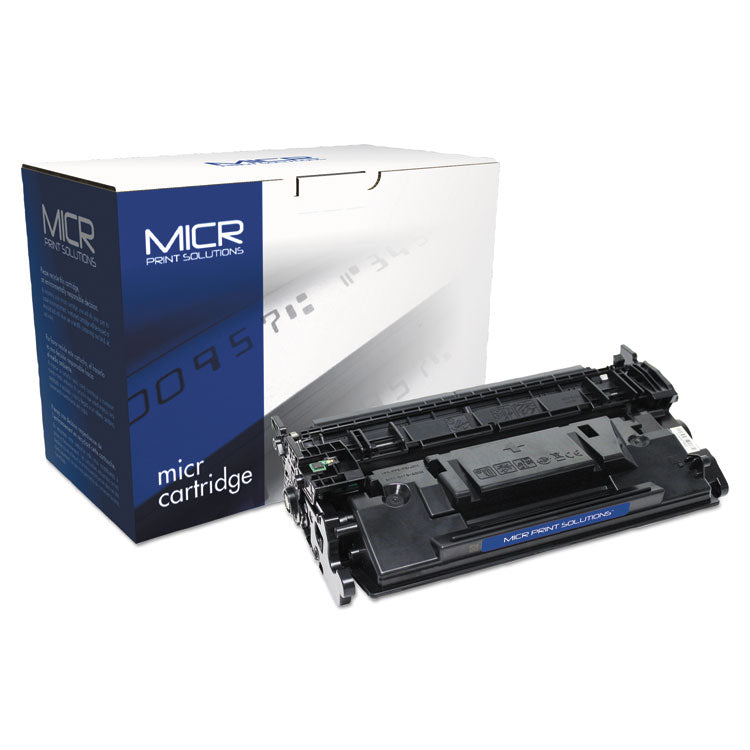MICR Print Solutions - Compatible CF226X(M) (26XM) High-Yield MICR Toner, 9,000 Page-Yield, Black
