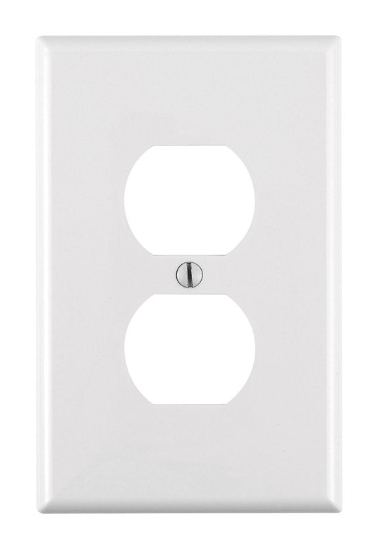 LEVITON - Leviton White 1 gang Nylon Duplex Wall Plate 1 pk - Case of 20