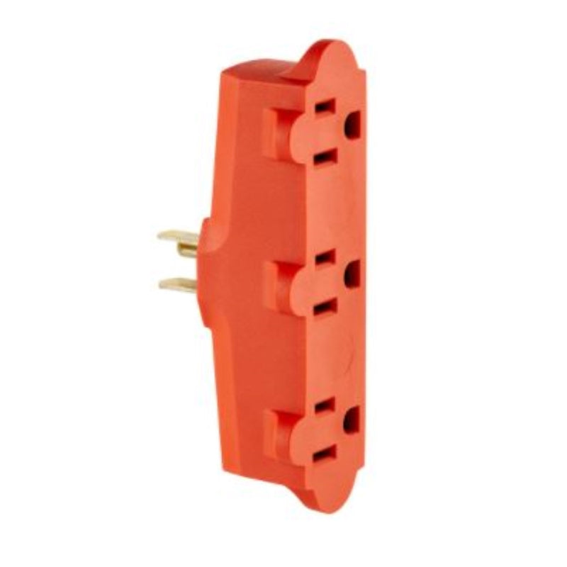 LEVITON - Leviton Grounded 3 outlets Outlet Adapter 1 pk [C40-00699-00R]