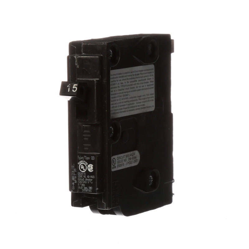SIEMENS - Siemens 15 amps Single Pole Circuit Breaker