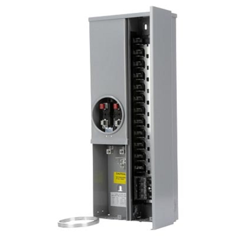 SIEMENS - Siemens 200 amps 120/240 V 24 space 42 circuits Surface Mount Meter Breaker Load Center