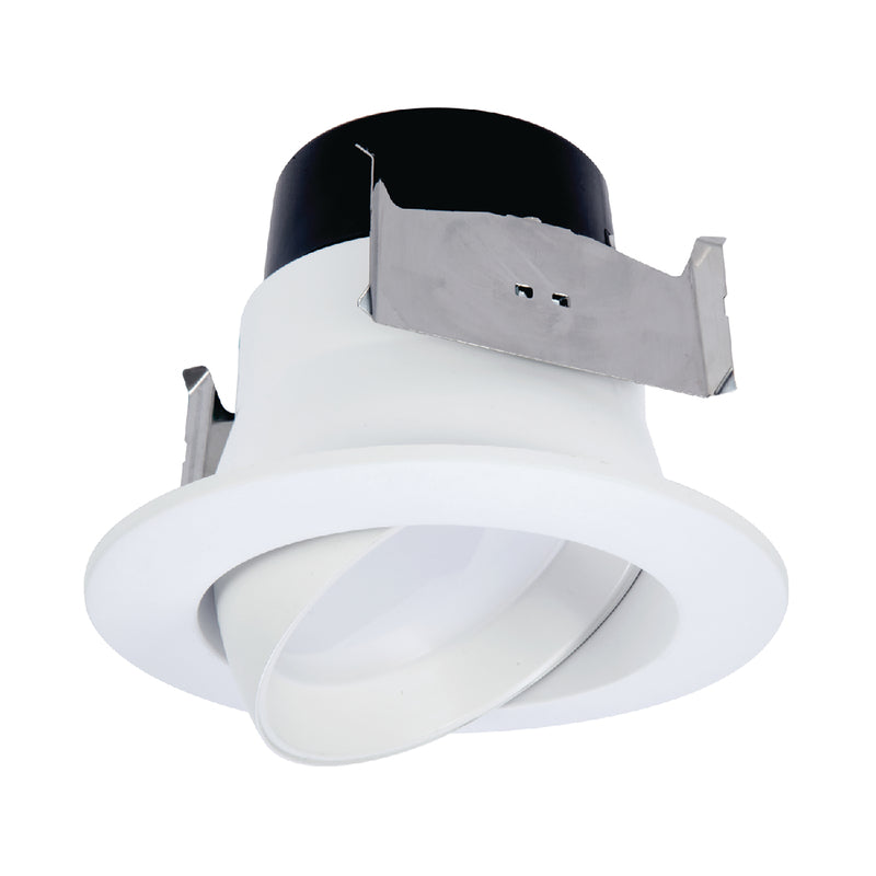 HALO - Halo LA4 Series Matte Warm White 4 in. W LED Adjustable Retrofit Kit 8.6 W