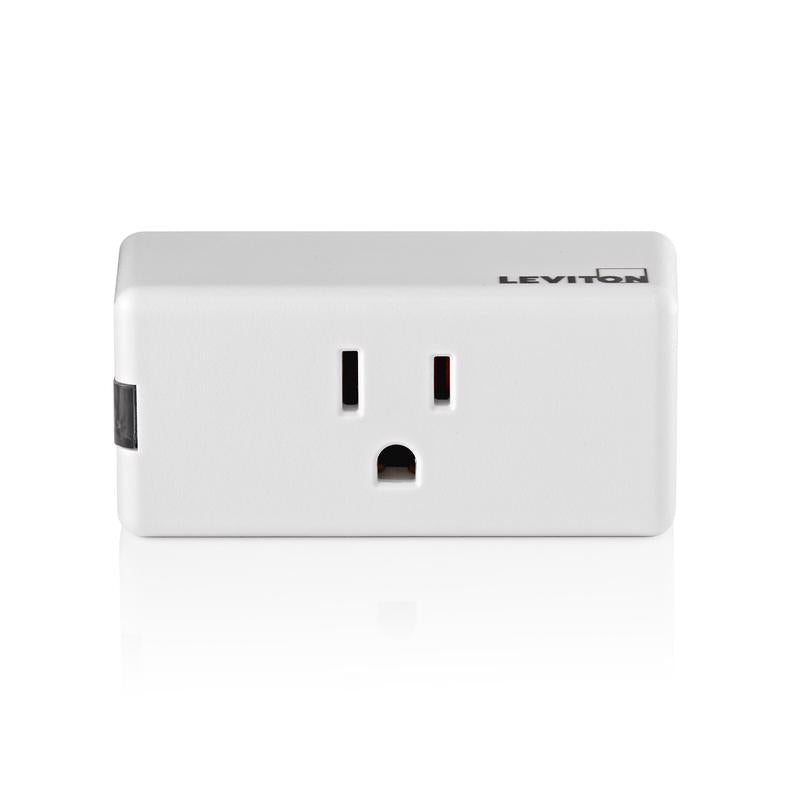 LEVITON - Leviton Decora Smart Grounded 1 outlets Wi-Fi Mini Plug-In 1 pk