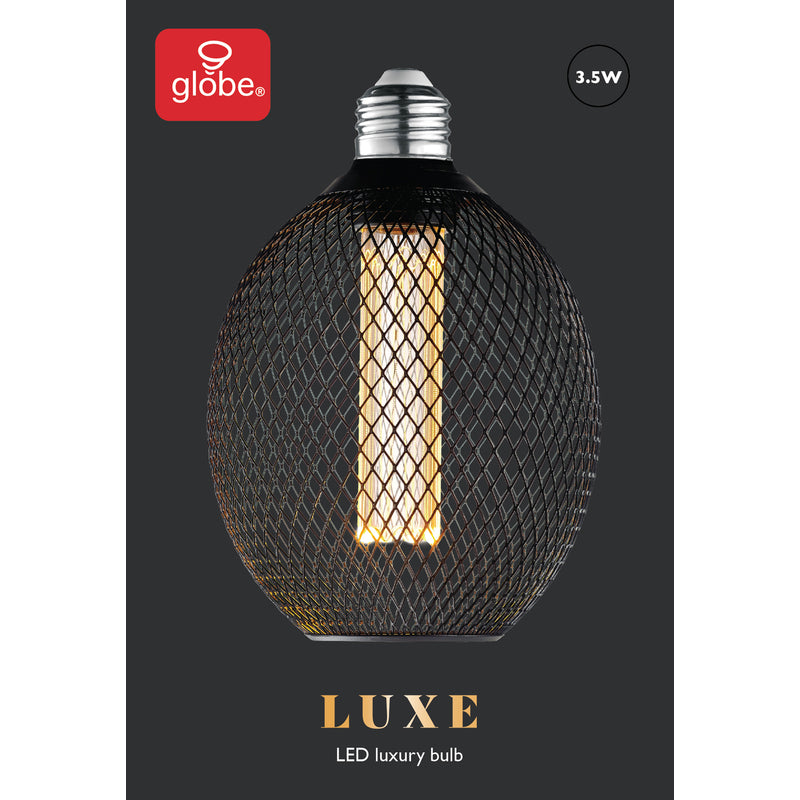 GLOBE ELECTRIC - Globe Electric Luxe G40 E26 (Medium) Filament LED Bulb Amber Soft White 40 Watt Equivalence 1 pk