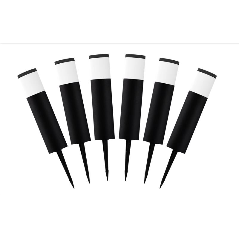 LIVING ACCENTS - Living Accents Black/White Low Voltage 9 W LED Pathway Light 6 pk