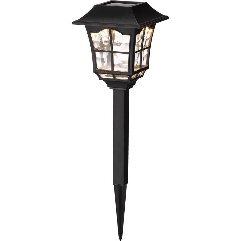 LIVING ACCENTS - Living Accents Black Solar Powered 0.06 W LED Pathway Light 1 pk - Case of 12 [GLE70447]