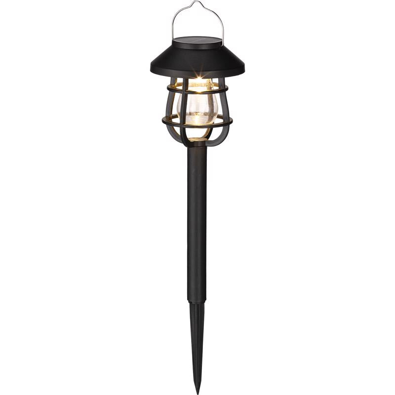 LIVING ACCENTS - Living Accents Black Solar Powered 0.06 W LED Pathway Light 1 pk - Case of 12 [GLE70446]
