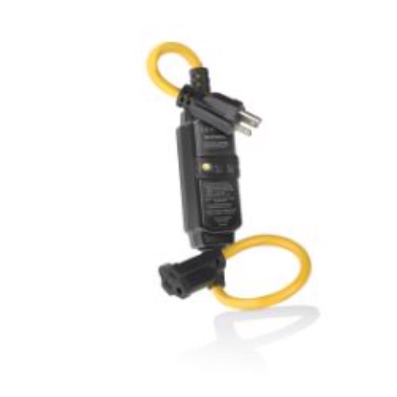 LEVITON - Leviton Indoor or Outdoor 2 ft. L Black GFCI Extension Cord 14/3 SJTW