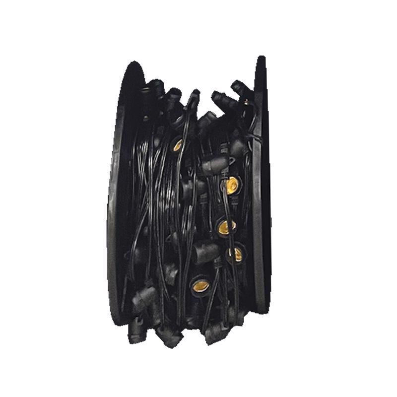 BELLE LUCI - Belle Luci Holiday Bright Lights LED Black Light Cord on Reel Clear 330 ft. 0 lights [E17330NDBK12]