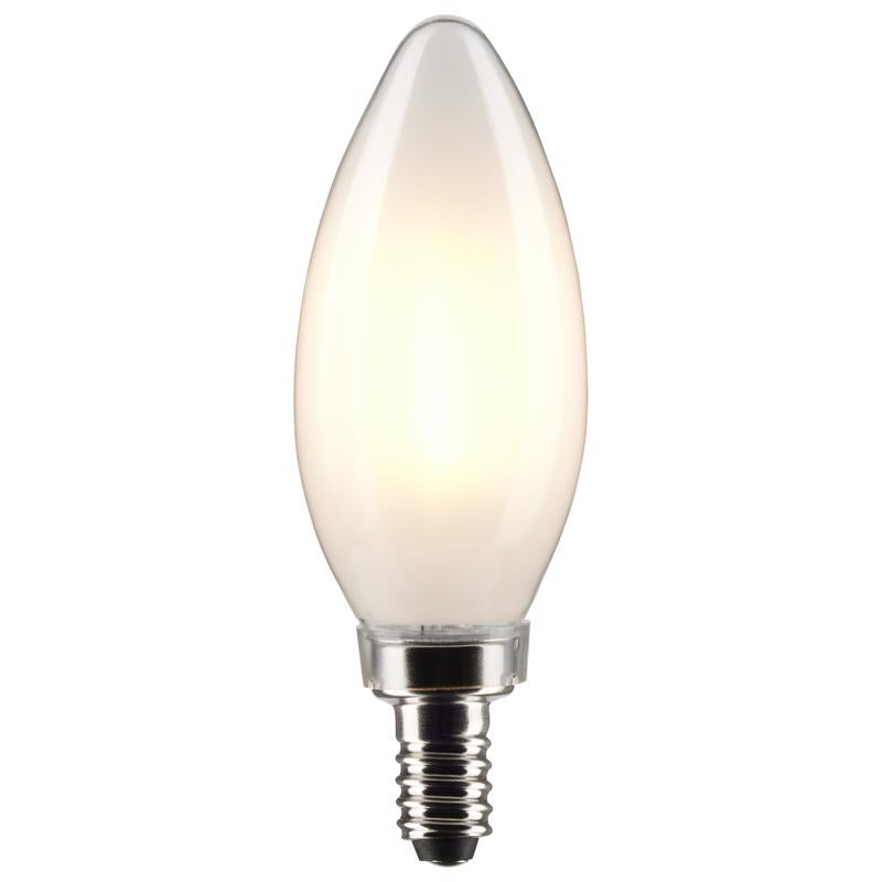 SATCO - Satco B11 E12 (Candelabra) Filament LED Bulb Warm White 60 Watt Equivalence 2 pk [S21830]