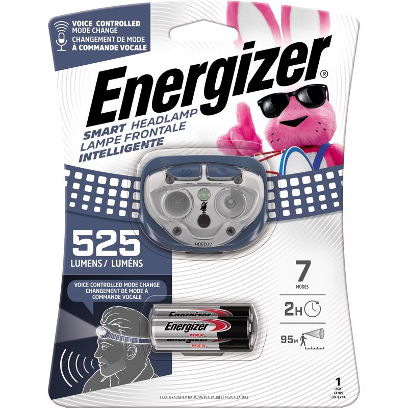 ENERGIZER - Energizer Smart 525 lm Blue LED Head Lamp AAA Battery