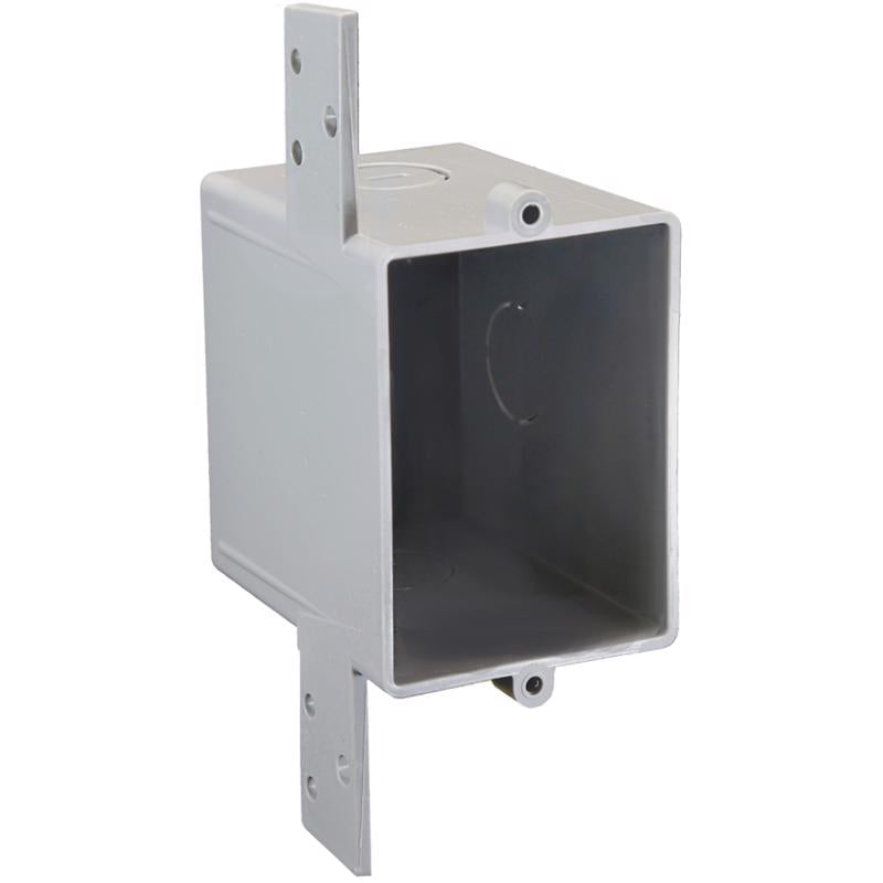 CANTEX - Cantex EZ Box New Work 16 cu in Rectangle PVC 1 gang Outlet Box Gray