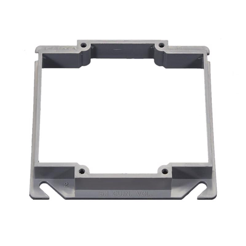 CANTEX - Cantex EZ Box Square PVC 2 gang Mud Ring