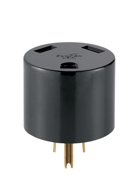 PASS & SEYMOUR - Pass & Seymour Commercial and Residential Plastic Straight Blade Adapter 30 2 Pole 3 Wire
