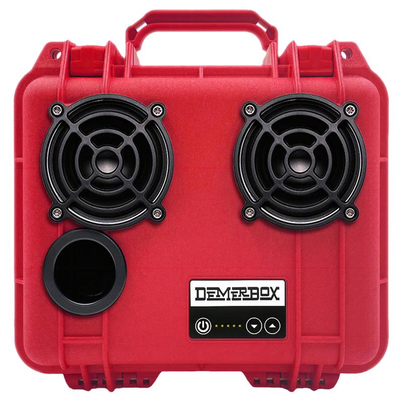 DEMERBOX - DemerBox DB2 Wireless Bluetooth Weather Resistant Portable Speaker [DB2-1300-RED]