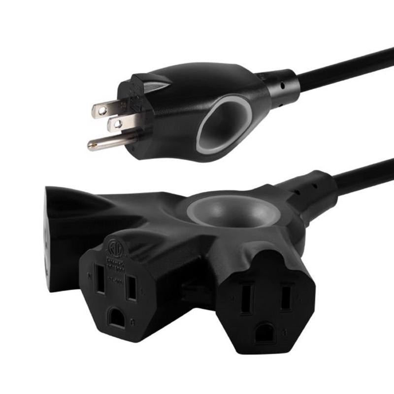 JASCO - Jasco Philips EZGrip Indoor or Outdoor 25 ft. L Black Extension Cord 16/3