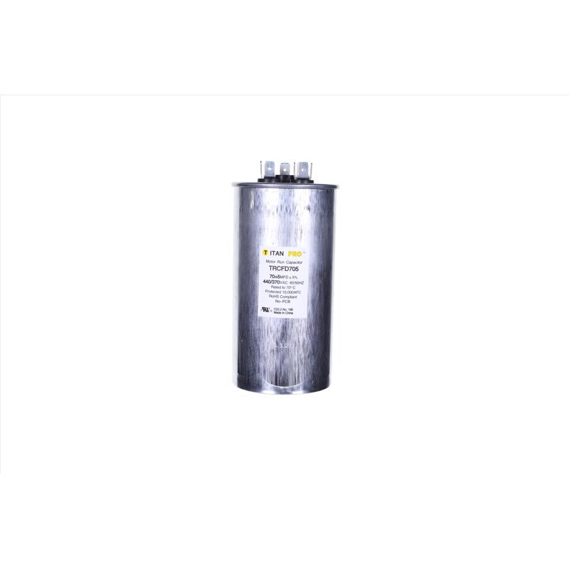 TITAN PRO - Titan Pro 70+5 MFD 440 V Round Run Capacitor