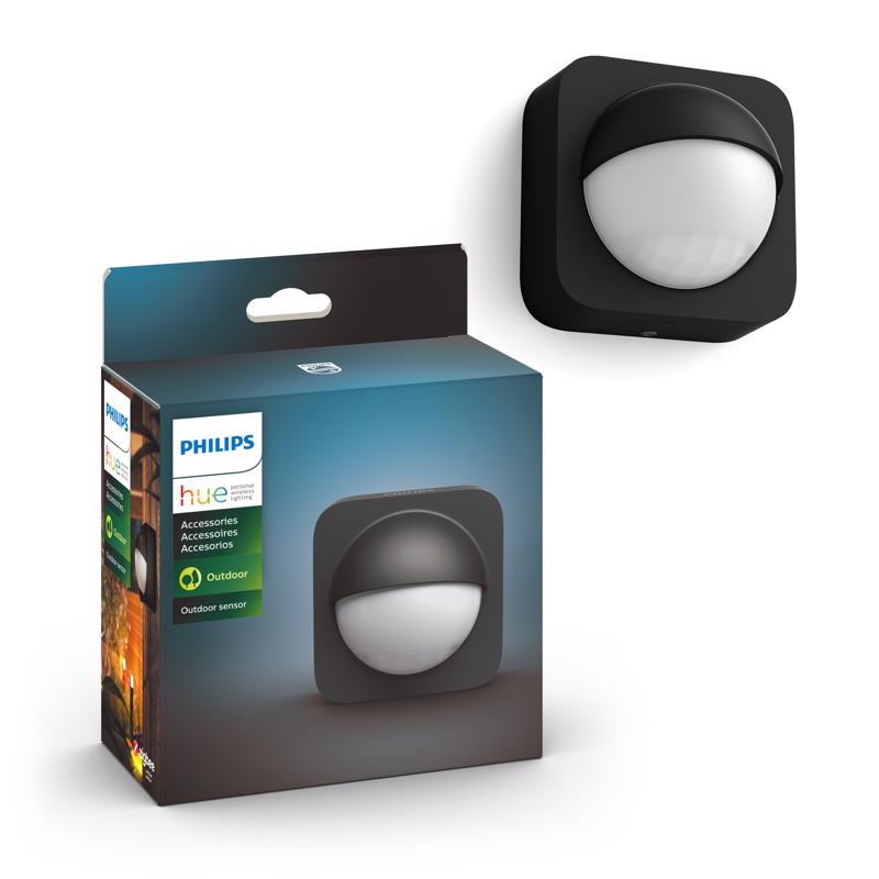 PHILIPS - Philips HUE Motion-Sensing Battery Powered LED Black Smart-Enabled Security Light
