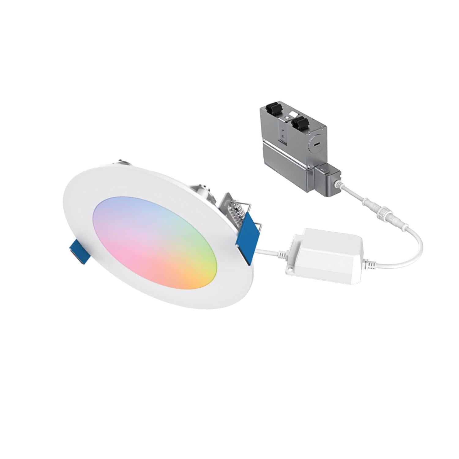 Halo RGB 4 in. W LED Smart-Enabled Canless Recessed Downlight 9.4 W
