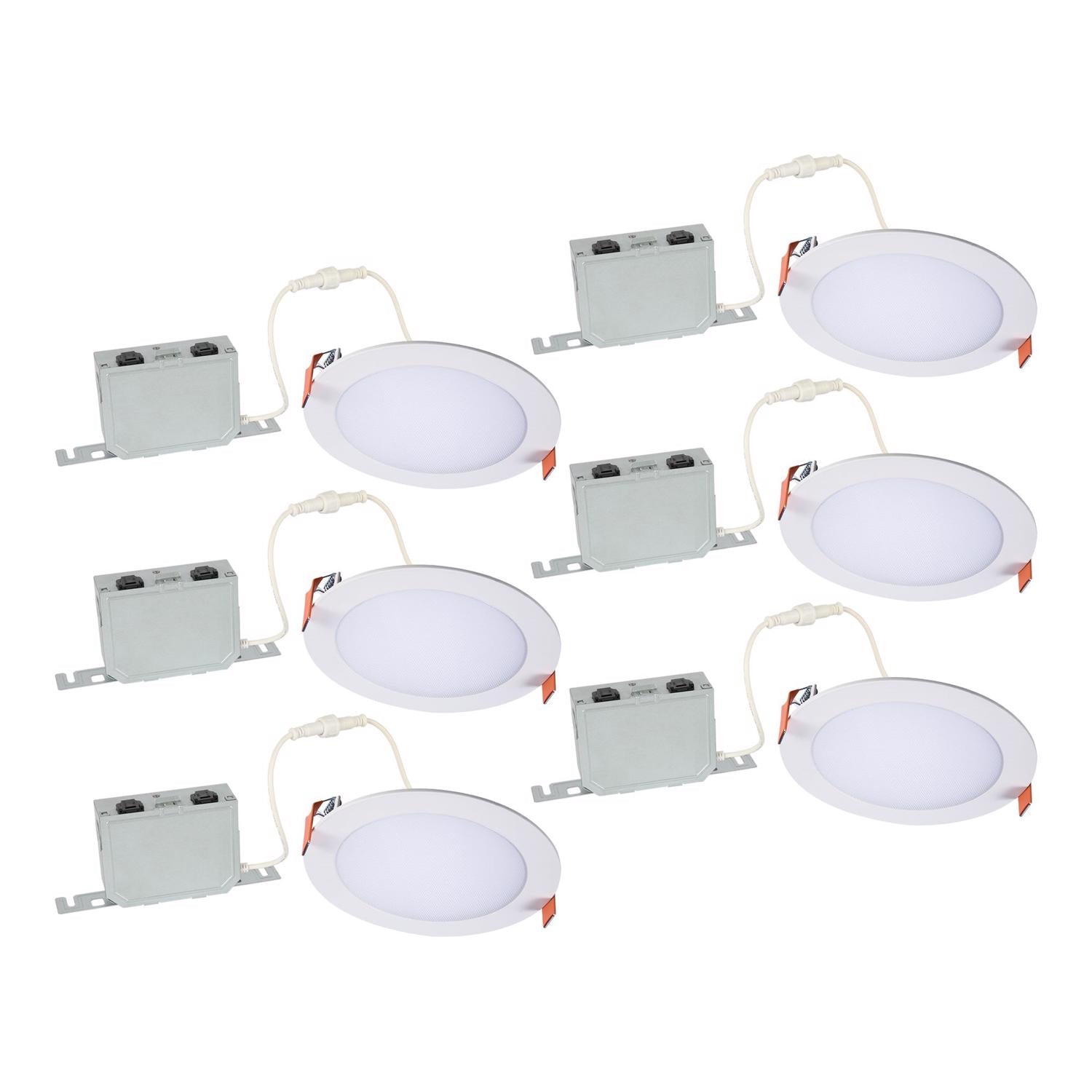 Halo Warm White 6 in. W LED Canless Recessed Downlight 75 W