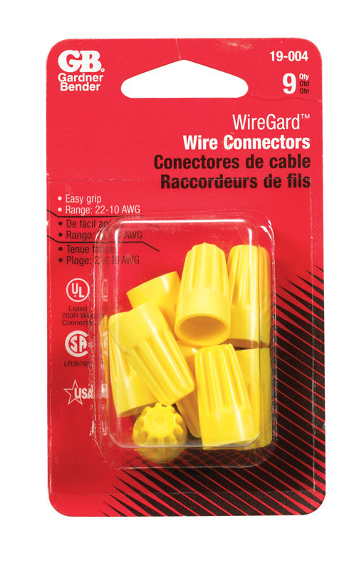 GARDNER BENDER - Gardner Bender WingGard 18-10 Ga. Copper Wire Wire Connector Yellow 9 pk