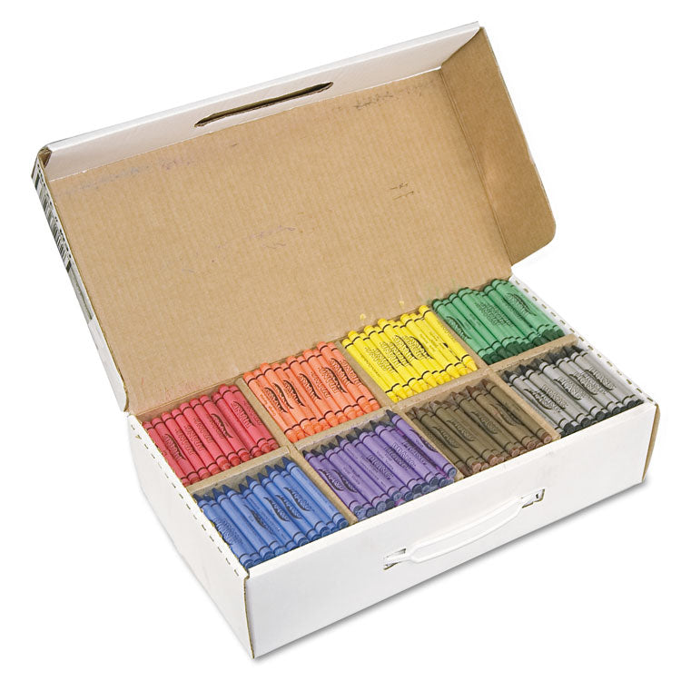 Prang - Crayons Made with Soy, 100 Each of 8 Colors, 800/Carton