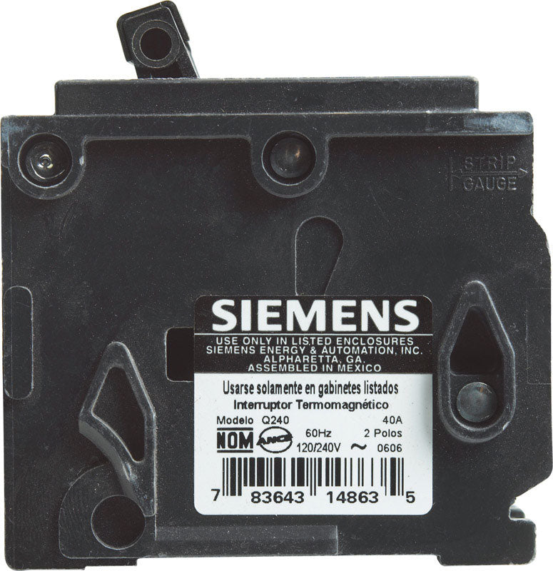 SIEMENS - Siemens 40 amps Standard 2-Pole Circuit Breaker