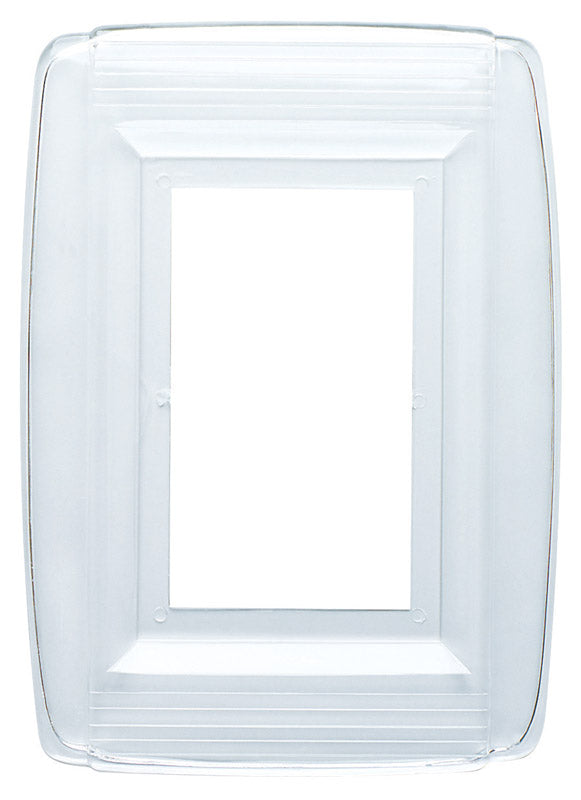 WESTINGHOUSE - Westinghouse Clear 1 gang Plastic Wall Plate 1 pk