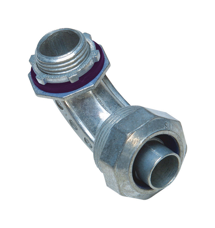 GAMPAK - Sigma Engineered Solutions ProConnex 1/2 in. D Die-Cast Zinc 90 Degree Connector For Liquid Tight 1