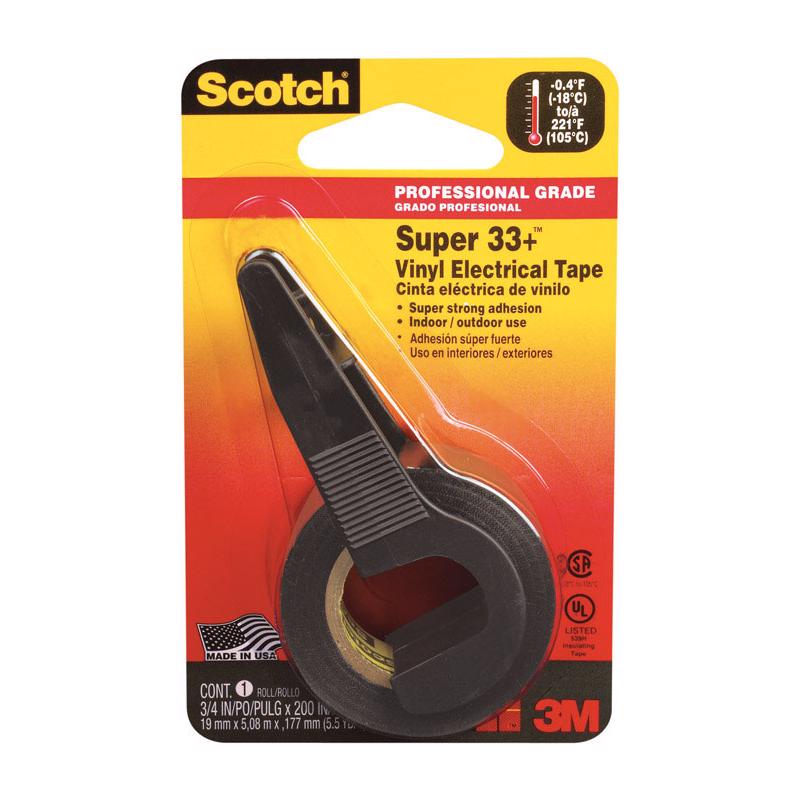 3M CO. - Scotch Super 33+ 3/4 in. W X 200 in. L Black Vinyl Electrical Tape