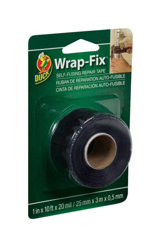 WRAP-FIX - Duck Wrap-Fix 1 in. W X 10 ft. L Black Self-Fusing Repair Tape