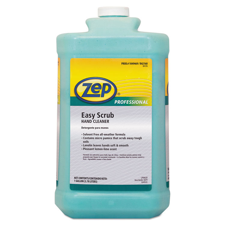 Zep Professional - Industrial Hand Cleaner, Easy Scrub, Lemon, 1 gal Bottle, 4/Carton