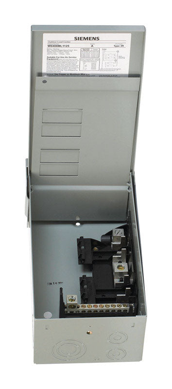SIEMENS - Siemens EQ 125 amps 120/240 V 4 space 8 circuits Surface Mount Main Lug Load Center [W0408ML1125U]