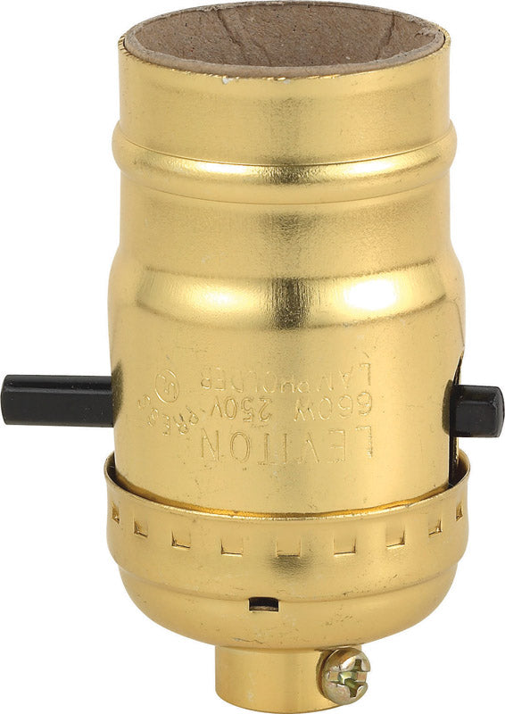 LEVITON - Leviton Aluminum Incandescent Medium Base Lampholder 1 pk [06098-0PG]