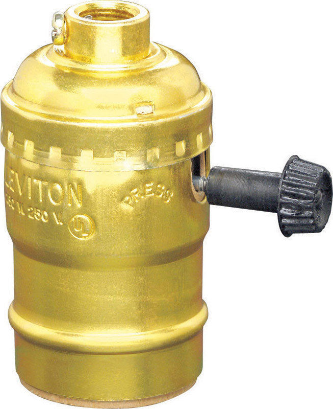 LEVITON - Leviton Aluminum Incandescent Medium Base Lampholder 1 pk - Case of 10 [10083-016]