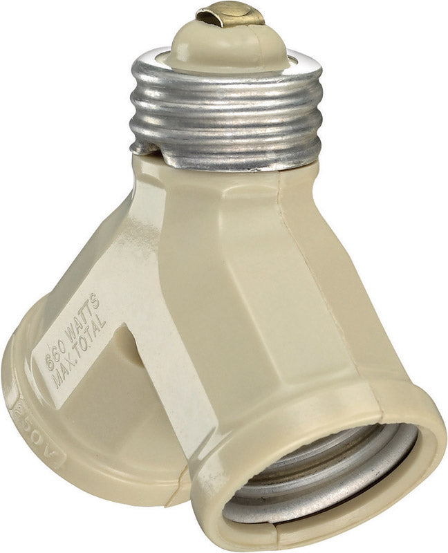 LEVITON - Leviton Plastic Medium Base Socket Adapter 1 pk [00128-00I]