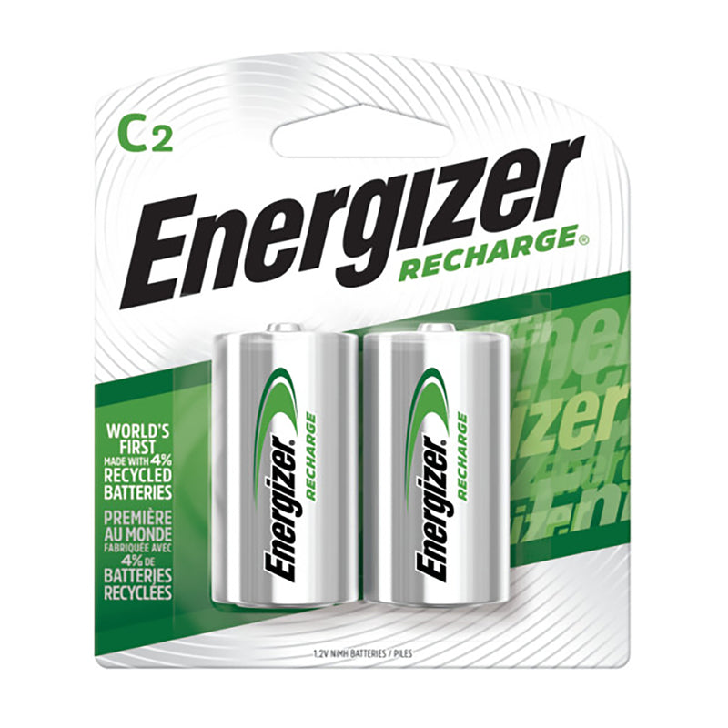 ENERGIZER - Energizer Recharge NiMH C 1.2 V 2500 Ah Rechargeable Battery NH35BP-2R2 2 pk