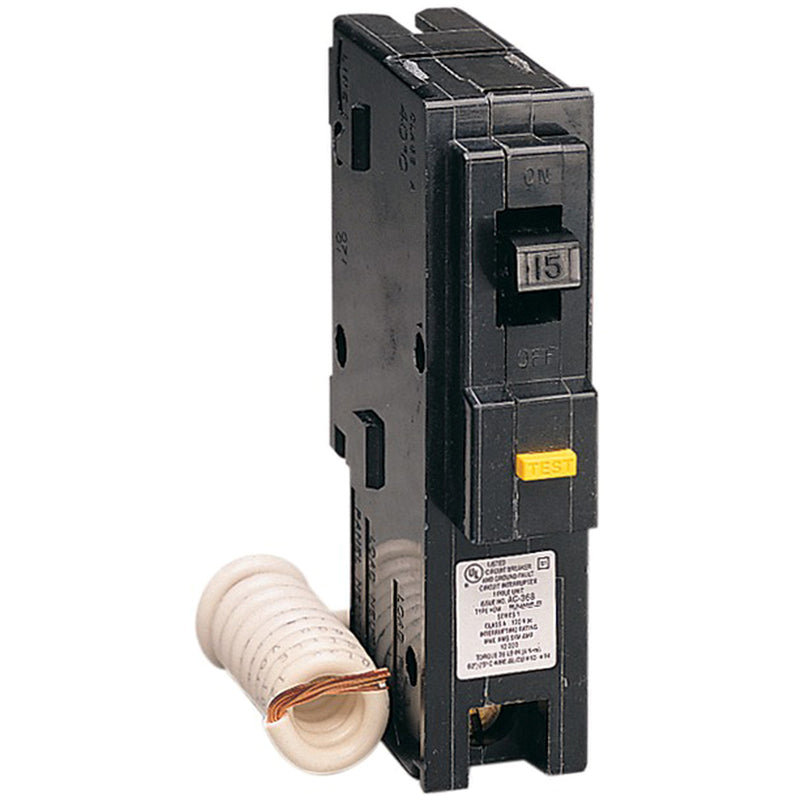 SQUARE D - Square D HomeLine 15 amps Plug In Single Pole Circuit Breaker