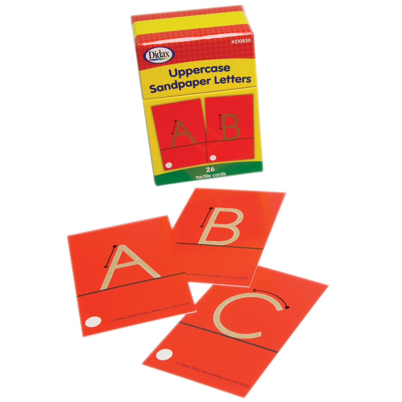 DIDAX - Tactile Sandpaper Uppercase Letters