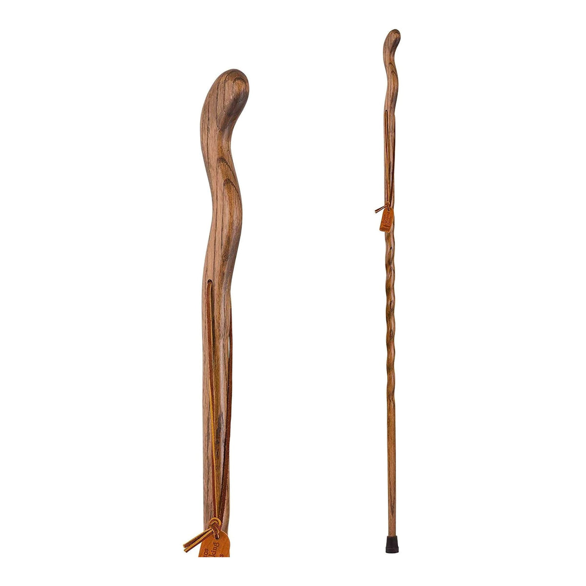 Mabis Healthcare - Walking Stick Brazos™ Twisted Fitness Walker Wood 48 Inch Height Brown [1/EA]