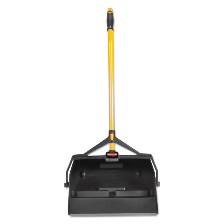 Rubbermaid Commercial - Maximizer Wet/Dry Debris Pan, 16.88w x 29h, Plastic, Yellow/Black