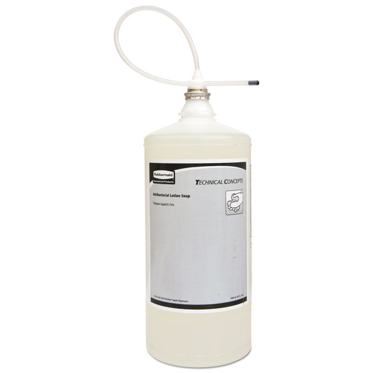Rubbermaid Commercial - One Shot Antibacterial Enriched Lotion Soap Refill, Floral, 800 mL, 4/Carton