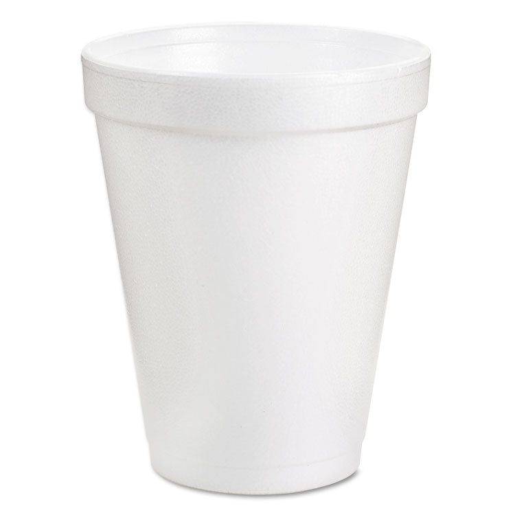 Dart - Foam Drink Cups, 6 oz, White, 25/Bag, 40 Bags/Carton