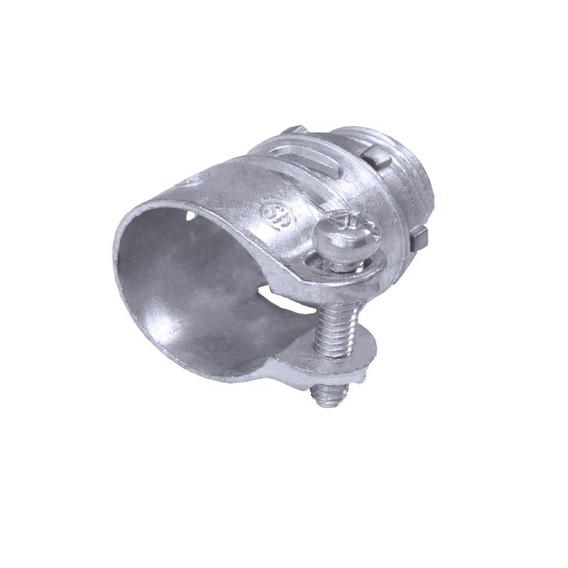 GAMPAK - Sigma Engineered Solutions 1/2 in. D Die-Cast Zinc Squeeze Connector For AC, MC or FMC/RWFMC 1 pk